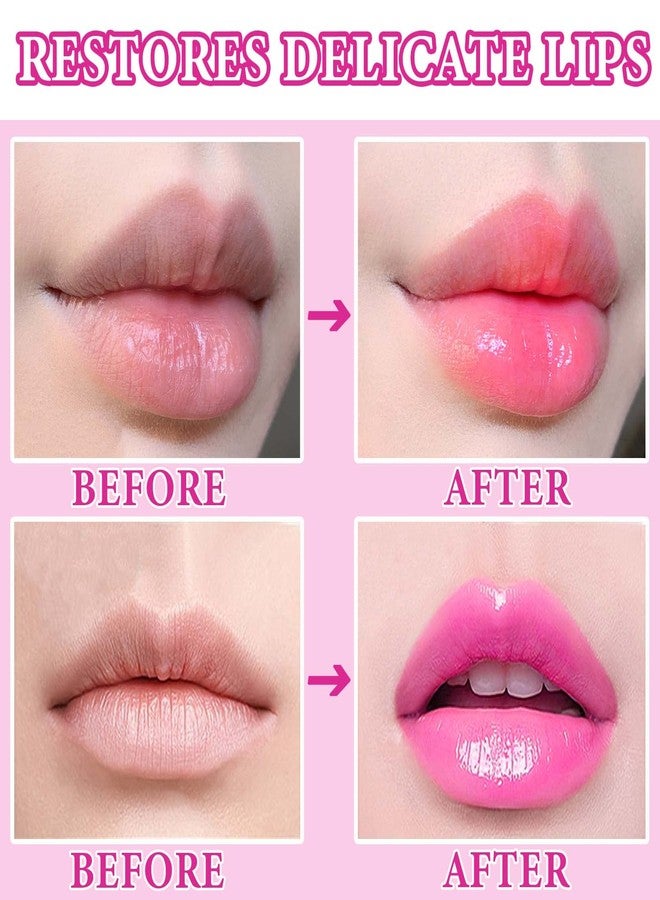 WENJLYJ 2PCS Crystal Flower Jelly Lipstick,Clear Lipstick with Flower Inside Magic PH Temperature Color Changing Lip Stick Tinted Lip Balm,Long Lasting Waterproof Moisturizing Lip Gloss Set(03+04) - Image 4
